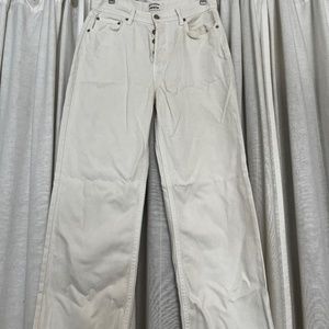 Reformation - Fawcett Jeans in Ivory 28